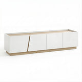 Artiss 180cm TV Unit Storage Cabinet Living Room White & Pine FUR-Z-CT05-TV180-GY-AB