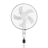 Standing Pedestal Fan Plastic Large Air Volume 3 Speeds White Pedestal Fan for Bedroom Living Room V1294-YM0901-3113230180911
