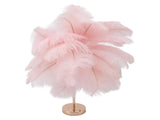 Decorative Table Lamp 30PCS Feathers USB Rechargeable Light Touch Control Desk Light Built in V1294-YM0901-3119230088512