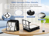 3 Pack Multi-Surface Brush Rolls 2787 and Vacuum Filters 1866 Compatible with Bissell CrossWave Max V1258-DP02-C-643