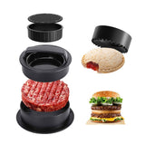 4 In 1 Burger Patty Maker Sandwich And Sealer With 1 Pcs Hamburger Patty Paper Grilling Accessories V1369-AZ3-W-25116