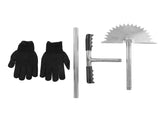 Manual Lawn Edger with Saw Tooth Blade Half Moon Edger Lawn Tool with T Grip Handle for Cleaning V1294-YM0706-3111230192511