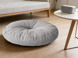 Floor Cushion Round Seat Pad 19.5Inch Thick Sitting Pillow Non Slip Floor Pouf for Living Room V1370-AZ4-09396