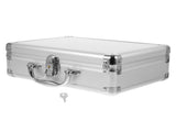 Hard Aluminum Briefcase for Storage with Latch Closure and Cushioning Inserts V1370-AZ4-09617