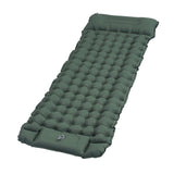 Self-inflating mattress 10cm, dark green, lightweight waterproof tear-resistant for camping beach V1188-MS-325-0716