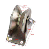 2pcs 2" V Type Wheel Track Rail W/ Bracket Sliding Gate Roller Steel V1294-YM0722-JYA03049