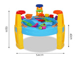 Keezi Kids Sandpit Pretend Play Set Water Sand Table Children Outdoor Toy Umbrella PLAY-UMBRELLA-BU