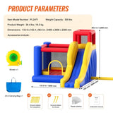 Inflatable Bounce House, Outdoor High Quality Playhouse Trampoline, Jumping Bouncer with Blower, V952-CQCBBHYC910PO49AIV3