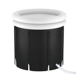 Weisshorn Portable Ice Bath Tub 80X80CM Inflatable Folding Bathtub Spa Massage ICE-TUB-80X80-BK