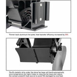 Heat Powered Wood Stove Fan 4 Blade Quiet Fireplace Fan for Pellet Stove V1188-MS-527-031