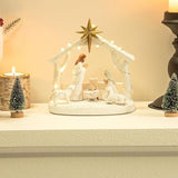 Indoor Nativity Scene Indoor Christmas Decoration with LED Lights Christmas Tabletop Decoration V1366-AZ2-W-06058
