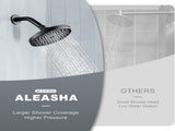 Shower Head High Pressure Rain, Luxury Bathroom Showerhead with Adjustable Angles, Anti-Clogging V1258-DP02-F-75