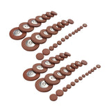 Brown Saxophone Maintenance Pads with PU Felt and Metal for Airtight Sealing and Sax Repair V1370-AZ4-17291