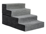 Pawz 4 Steps Pet Stairs Dog Ramp High Density Foam Grey PT1290-4