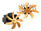 Wood Stove Fan 7 Blade Aluminum Alloy Low Noise Wall Hanging Heat Powered Stove Fan with Fixing Loop V1294-YM0706-3114230124912