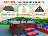 Hot Tub Handrail, 360 Rotatable Spa Side Handrail with 35"-57" Adjustable Height, Rust-proof V952-RSYGFS57INCHO7V0BV0