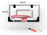 Indoor Mini Basketball Hoop Foldable Over The Door Basketball Set with Spring Action Breakaway Rim V888-ELOSUNG40537