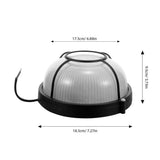 Sauna Light Fixture for Home, Easy to Install with Stylish Glass and Die-Cast Aluminum Design V1369-AZ3-W-19611