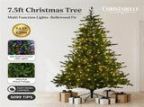 Christabelle 2.3m 7.5ft Bellewood Fir Christmas Tree Pre Lit Multi Function LED Foot Pedal Powe 112_NATBF75
