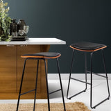 Artiss Bar Stools Kitchen Counter Stools Metal Chairs x2 BA-TW-9078-BKX2