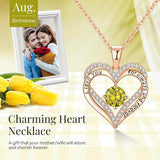 18K Rose Gold Necklaces for Women, 926 Sterling Silver Gifts for Mothers Day, Jewelry for Wife Mom V1164-325771