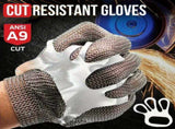 cut-resistant stainless steel chainmail industrial hand protection, adjustable safety V1102-108-85277-SLR-XL-25CM