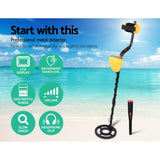 Metal Detector 180MM Deep Sensitive Waterproof Pinpointer Treasure Hunter Yellow MDETECTOR-C-2007-GC1028