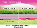 Powertrain Airtrack 20cm Thick 6m x 2m Inflatable Gymnastics Tumbling Mat Air Track - Pink IFM-0602-GYPK