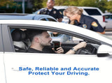 Black AT-858 Breathalyzer Alcohol Detection BAC Tester Portable Breathalyzer LED V1347-108-18644