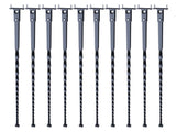 Staircase Metals, 44'' x 1/2" Galvanized Steel Decorative Banister Spindles, 10 Pack Deck V952-ZXKLGZ10G44YH4VC6V0