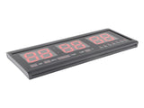 Large Digital Big Jumbo LED Wall Timer Alarm Battery Clock With Calendar Temperature V1294-YM0901-DE-09EXJ45201