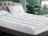Giselle Bedding Pillowtop Mattress Topper 5cm Thick Pad for Back Pain Relief Washable Underlay TOPPER-PT-D