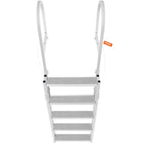 Dock Ladder, Retractable 5 Steps, 350 lbs Load Capacity, Aluminum Alloy Pontoon Boat Ladder with V952-MTZTSSSWJFHXJQFTNV0