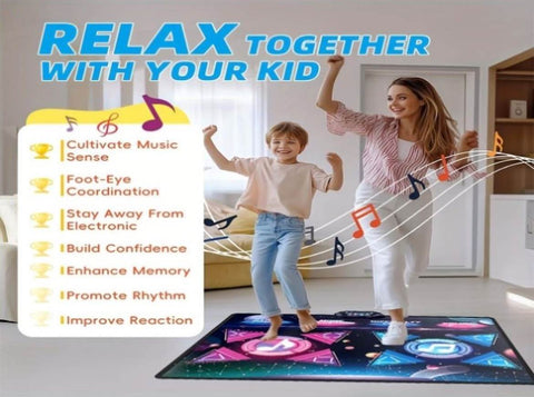 Double Dance Mat Music Light Exercise Toy V1142-LP601099743316882
