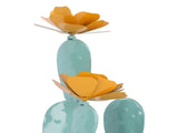 Cactus Statue Decor Iron Art Easy Installation Prickly Pear Cactus Yard Art for Garden Courtyard V1294-YM0901-3111240102411