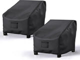 Garden Furniture Covers, Waterproof, 2-Pack, Lawn Mower Chair Covers 600D Heavy Duty Oxford Fabric, V1188-TR101-17277-1
