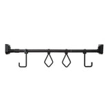 Jingle Jollys Christmas Garland Hook Hanger Wreath Fits 85-125CM Door No Drill XM-F-HOOK-GAR-110-BK