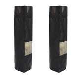 400 Resealable Mylar Stand Up Bags 28.5x19cm - Black Food Packaging Zip Pouch V238-SUPDZ-39481007800400