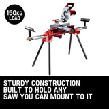 Baumr-AG Mitre Saw Stand Universal Adjustable Portable Drop Saw Bench Table V219-TOLMSSBMRAF17