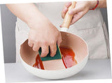 Nonstick Frying Pan, Granite Coating with Wooden Handle, Compatible White Aluminum Cookware for V1369-AZ3-W-00808