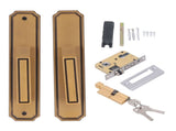 Front Exterior Door Handle Lockset Aluminum Alloy Silent Home Door Handle Lock with Keys for Bedroom V1294-YM0521-3114230026911