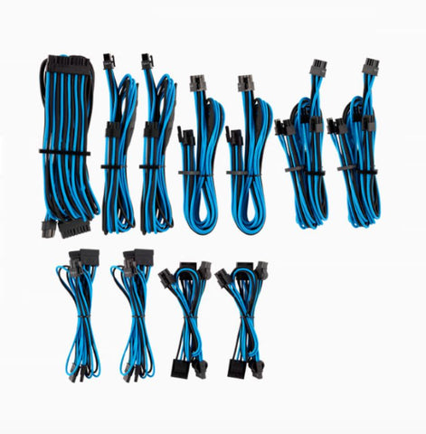 CORSAIR Corsair PSU - BLUE/BLACK Premium Individually Sleeved DC Cable Pro Kit, Type 4 V177-L-PSCP-8920228