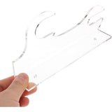 2Pcs Acrylic Display Rack Wall Mount Two Layer with Screws for Wands Collectibles Transparent V1192-AZ-W-21552