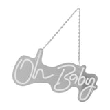 Oh Neon Sign Acrylic USB Powered Wall Decor Neon Light for Bar Wedding Holiday Party Birthday V1294-YM0706-3119230136412