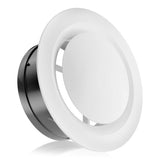 Adjustable 6Inch Round Vent Cover Adjustable Exhaust Vent Ducting Ventilation Grilles for Ceiling V1370-AZ4-12554