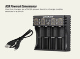 LiitoKala Lii-402 Smart Battery Charger - 4-Slot USB for 18650 AA AAA Li-ion NiMH V238-SUPDZ-41205415215184
