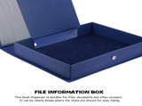 Home Office File Organizer Folder in Blue for Desktop with Space Saving and Practical Storage V1370-AZ4-14897