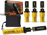 4X4 Tyre Deflator Automatic Valve Stems Adjustable Tyre Pressure Off-Road Tyre - Yellow - Size 2 V1102-796-65674-YEL-2SETS-8PCS