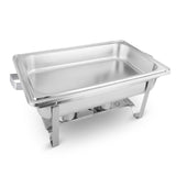 SOGA 2X 9L Stainless Steel Chafing Food Warmer Catering Dish Full Size CHAFINGDISH56301X2