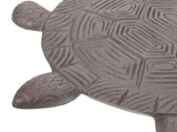 Durable Cast Iron Turtle Stepping Stone Coffee for Outdoor Decor V1366-AZ2-W-16140